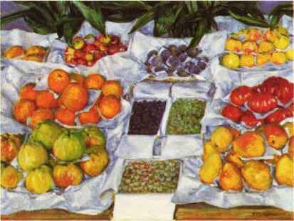 Fruit Displayed on a Stand